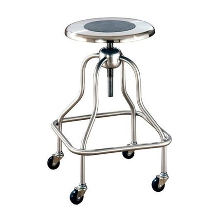 UMF MEDICAL Stainless Steel Revolving Stool w/ Foot Ring SS6704